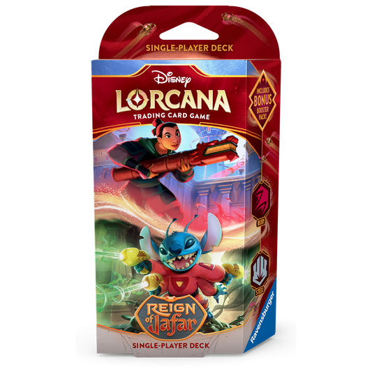 [PRE-ORDER] Disney Lorcana - Reign of Jafar Starter Deck: Mulan & Stitch (inclusief booster)